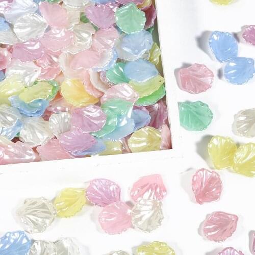 New Fashion 20Pcs ABS Imitation Pearl Shell Peony Petals For DIY Handmade Accessories Material Accessories