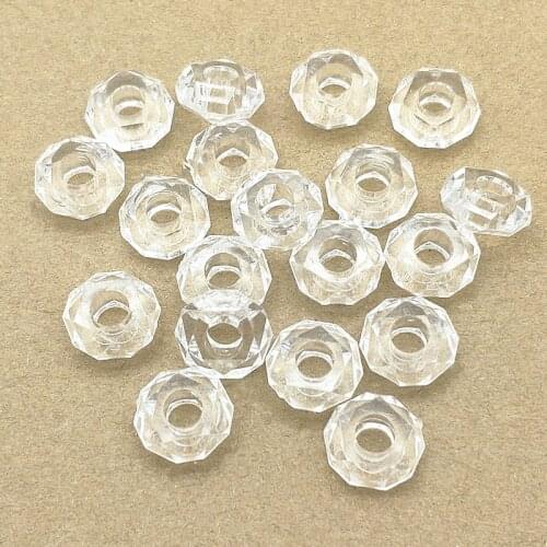 New arrival! 13x6mm 800pcs Clear Faceted Wheel Shape Beads for Handmade Necklace Earring DIY Parts Jewelry Findings & Components