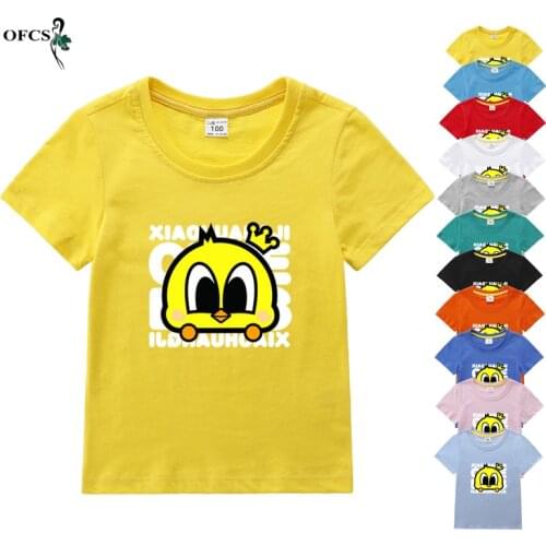 New Design Summer Childrens Clothing Boys & Girls Short Sleeve T-shirt Kids Sweatshirt Unisex Cotton Cartoon Tees Tops 2-12Year