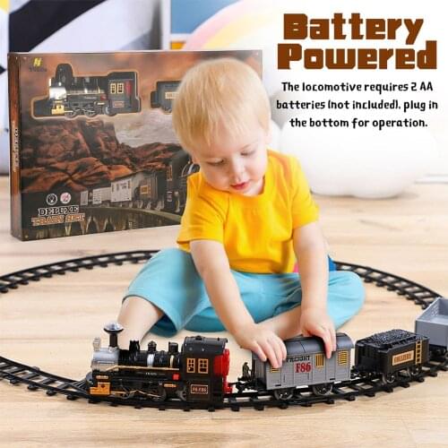 Orbit Model Train Battery Powered Carriages Extra-Long Railway Removable Boy Gift Toys For Children