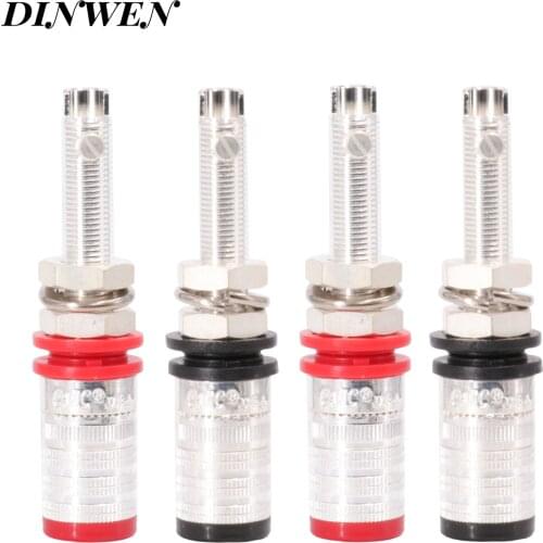 CMC 838S-AG 838L-AG Silver Plated OFC Speaker Amplifier Binding Post Terminal Banana Plug Socket Output Connector Hifi Audio DIY