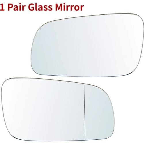 1 Pair Door Side Rearview Mirror Glass Car Transparent Wing Mirror Lens Fit For Golf Bora MK4 For Jetta Passat B5 B5.5 1J1857521