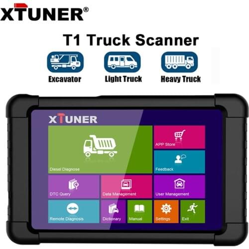 Xtuner T1 Heavy Duty Truck Car Diagnostic Tools Code Reader Full System OBD OBD2 Scanner Professional Trucks Diesel OBD Scan