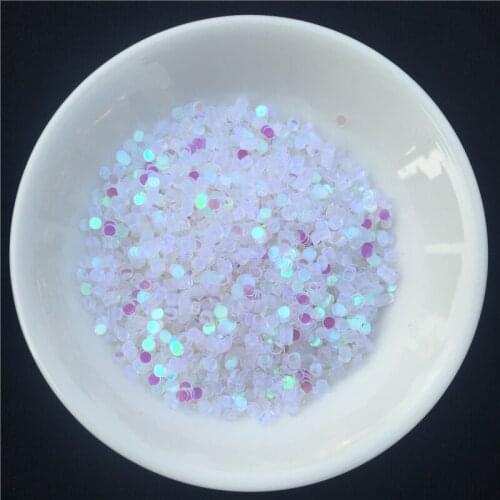 20g/Lot 2mm AB Transparent pvc Flat Round loose sequins Paillettes wedding Craft,DIY Nail arts,Hand made Decoration Accessories