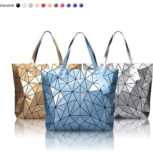 2020 Womens Handbags Irregular Geometric Pattern Shoulder Bags Female Bag Adjustable Shoulder Strap Large Capacity Tote Bags