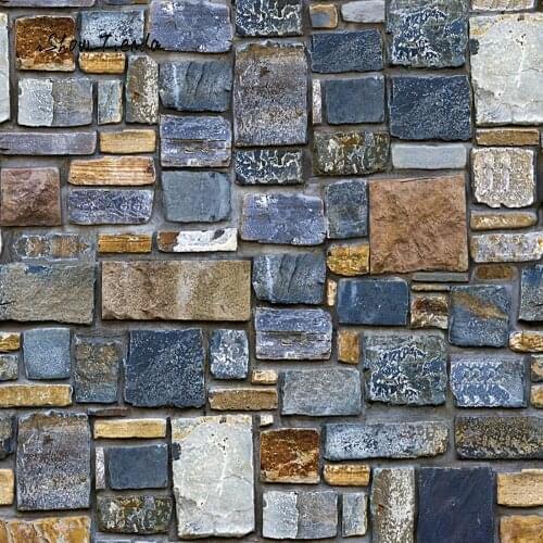3D Wall Paper Brick Stone Rustic Natural Sky Effect Self-adhesive Wall Sticker Home Decor Waterproof Wall Art Modren Wallpaper