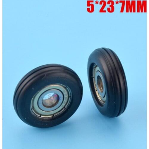5*23*7MM low noise high loading hanging door single ball wheel for sliding window door pulley roller