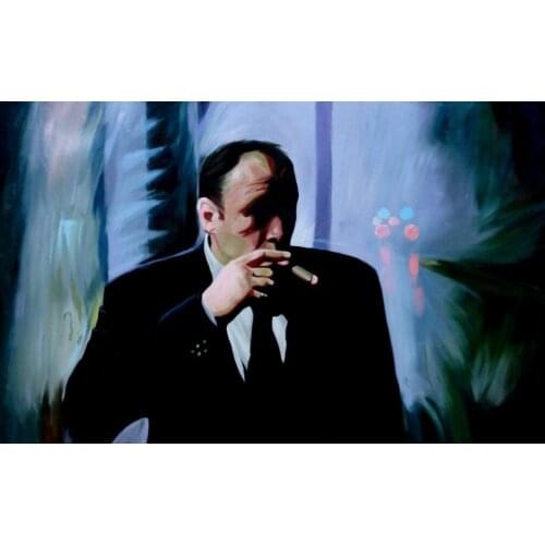 100%Handmade Oil Painting Hand Sopranos 36x20inch painting. Not print avail canvas godfather goodfellas