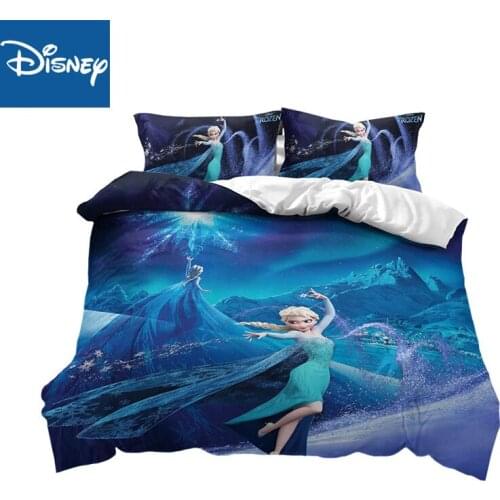 Disney Frozen Bedding Set Queen Size Childrens Bedroom Decoration Double Comforter Covers 3/4pcs Free Shipping Cartoon Princess