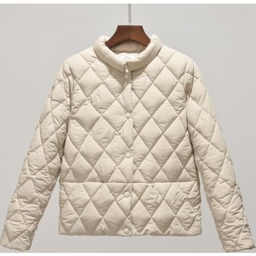 Short lightweight Cotton padded Winter Jacket Women 2021 Korean Loose Slim Warm Coat Plus size Casual Student Jacket Tops