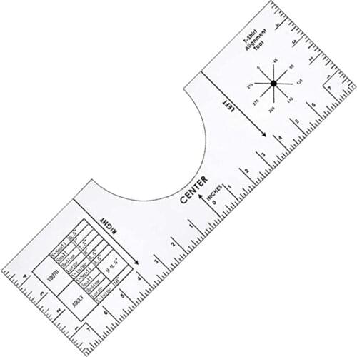 T-Shirt Alignment Ruler Tools T-Shirt Ruler Vinyl Ruler Guide Size Chart Ruler Guide for Sublimation for Clothing Shop