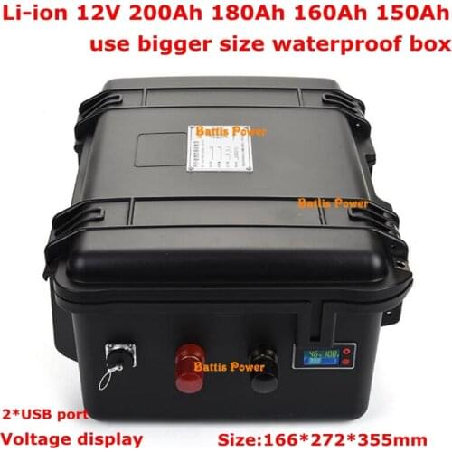 Multifunctional 12V,12.6V 40AH,60AH,80AH,120AH,160AH,200AH,300AH Li-ion rechargeable Batteries For portable Emergency Power bank