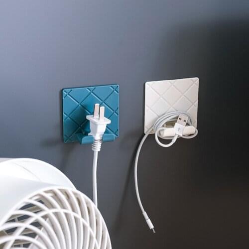 Storage Wall Hook Kitchen Supplies Self-Adhesive Folding Cord Holder Kitchen Wall Hanging Hook Bathroom Living Room Home Decor