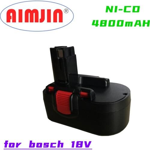 Original 4.8Ah Ni-MH Power Tool Rechargeable Battery for Bosch 18V Battery BAT025 BAT026 BAT180 BAT181 BAT189 GSR 18VE-2 PSR
