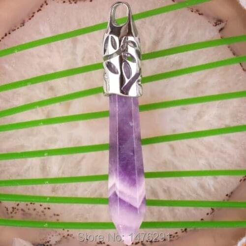 NEW Purple Crystal Faceted Bead Pendant 1PCS