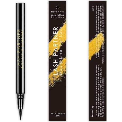 Poptone Beauty Eye Makeup Liquid Eyeliner Waterproof 24 Hours Long-last Magic Self-Adhesive Eyeliner Pen Make up EyeLiner Pencil