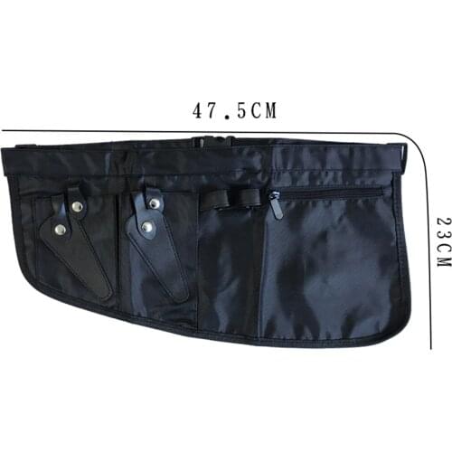 Professional Barber Waist Bag for Scissors Brush Cosmetic Makeup Tools Black