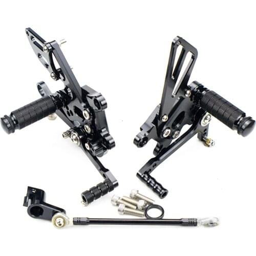 Motorcycle Adjustable Rearset Footrest Rear Foot Pegs Rests For Aprilia RSV4 Factory 2009 2010 2011 2012 2013 2014 2015 2016
