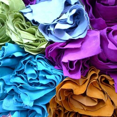 Soft Genuine Fluffy Goat Suede Leather Fabric,0.8-1.0mm for Boot /Purse,Handbag,Free Shipping