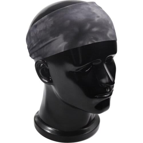 Running Headbands Fitness Sweatband Tie-Dye Hairband Bicycle Jog Yoga Gym Sweat Bandage Cycling Sports Hair Head Bands Women Men