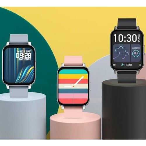 1.69inch Big Display Touch Screen Sport Watch Heart Rate Blood Pressure Monitor Multiple Watch Face 30 Days Standby Smart Watch