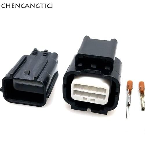 1 Set 8 Pin Way Auto Headlight Socket Plug Automotive Radar Waterproof Cable Connector for Honda 7283-2148-30 7282-2148-30