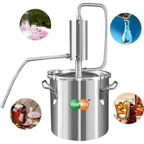 12-36L Liters / 3-9.5 Gallons Home Distiller Moonshine Still Spirits Alcohol Wine Essential Oil Water Cooling Tower