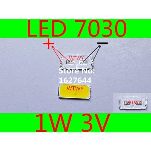 200pcs LED 7030 Neutral white 4000K High Power 1W 3V 106LM LED 7030 For LG LED Lighting Application