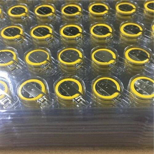 30pcs/lot Panasonic ML1220 3V Rechargeable CMOS RTC BIOS Back Up Battery Button Coin Batteries Cell ML 1220 with solder feet