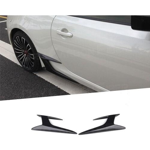 2PCS For Toyota GT86 Carbon Fiber Material Side Skirts Splitters Canards For Subaru BRZ Car Decorative FRP Decorations