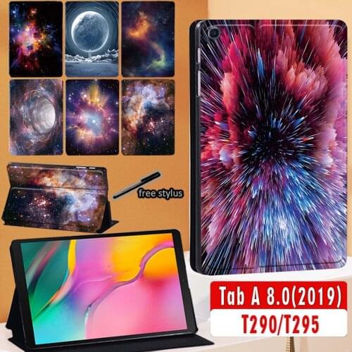 Funda Samsung Galaxy Tab A 8.0 2019 T290 Case Tablet Pouch PU Leather Adjustable Stand Case for SM-T290 SM-T295 Tablets Sleeve