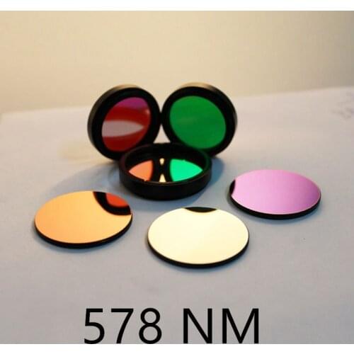 578 NM narrow-band band-pass filter color filter manufacturers direct support processing custom optical coating