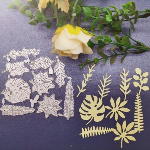 92*98mm Leaves Metal Cutting Dies for Ccard DIY Scrapbooking Stencil Paper Craft Album Template