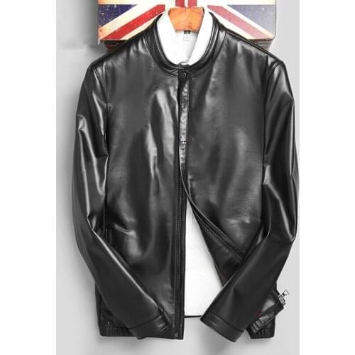 Real Coat Mens Sheepskin Coats Genuine Leather Jacket Men Clothes Autumn Chaqueta Cuero Hombre P-1-7223 ZL921