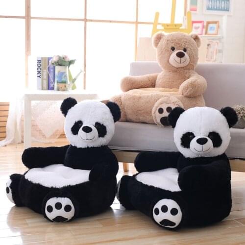 Stuffed Animal Panda & Bear Plush Toy Chair For 2-5 Years Baby