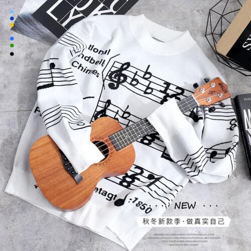 New pairs clothes of same color, loose and lazy style, Pullover Sweater, autumn and winter note sweater