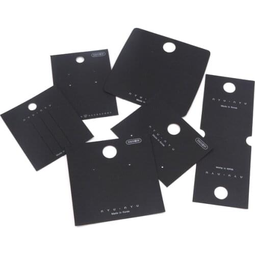Wholesale 100pcs/Lot Black Paper Fashion Jewelry Display Card S925 Earrings Necklace Hair Clips Package Holders Hanger Tags