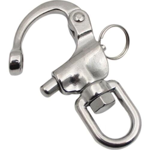 Five pieces per lot 70mm, Snap Shackle swivel Fork, stainless steel marine hardware, boat hardware, rigging hardware