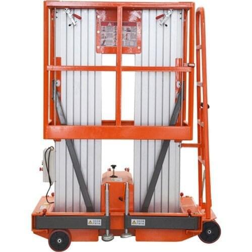 Qiyun CE ISO Certification Double Mast Aluminum Alloy Electric Lift Platform Used for Aerial Work Equipment with ODM/OEM