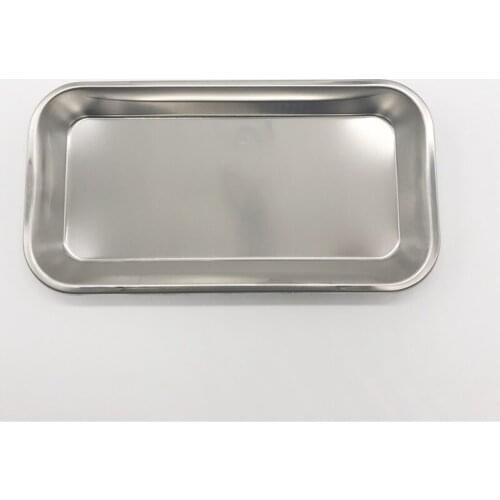 Dental Stainless Steel Medical Instruments Bending Tray Disinfection Plate For Dental Lab Supplies