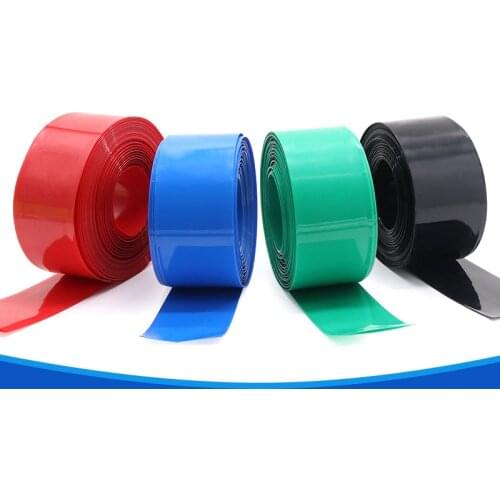 PVC Heat Shrink Tubing Width 31mm Diameter 20mm (for Batteries Wrap) -5/10/20 Meters