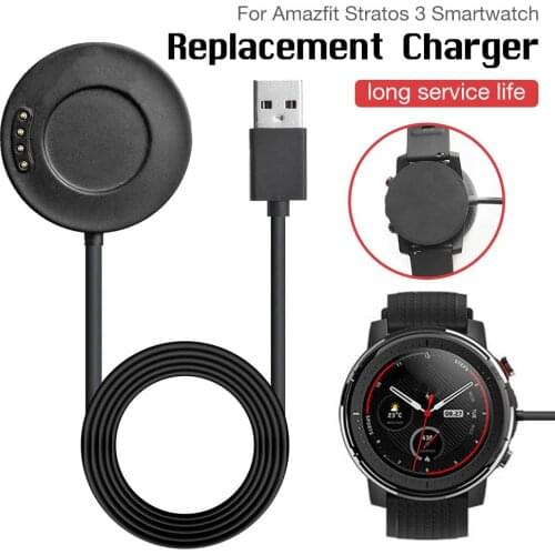 USB Dock Charger Adapter Base Charging Cable Dock Sport Watch Charger USB Charging Cable Dock Charging Base for Amazfit Stratos