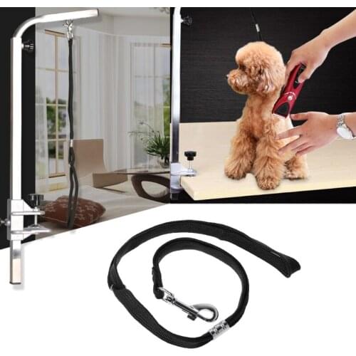 Dog Pet Cat Animal Noose Loop Lock Clip Rope Pet Grooming Table Arm Bath 52cm
