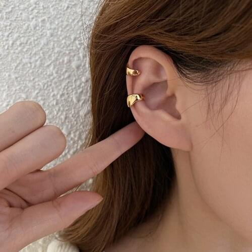 VENTFILLE 925 Sterling Silver Earrings For Women Gold Color Narrow Bump Trendy Jewelry Vintage SimpleParty Accessories Earring