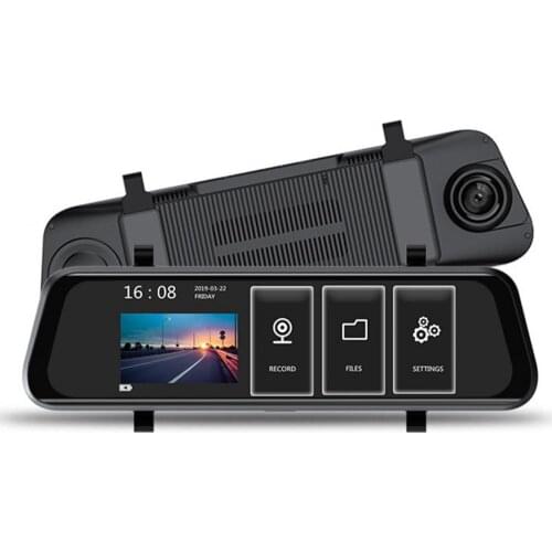 10 Inch Car Video Recorder Touch Screen Dash Cam Dual Lens Rear View Camera Mirror Parking Sensors for Vehicle Car DVR