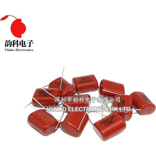 250pcs CBB Polypropylene film capacitor pitch 15mm 20mm 630V 400V 450V 220nF 330nF 470nF 680nF 820nF 1uF 1.5uF