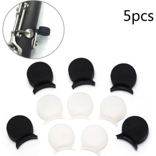 5 Stks/partij Rubber Klarinet Zwart Veerkrachtig Thumb Rest Saver Kussen Pad Finger Protector Comfortabel Voor Klarinet