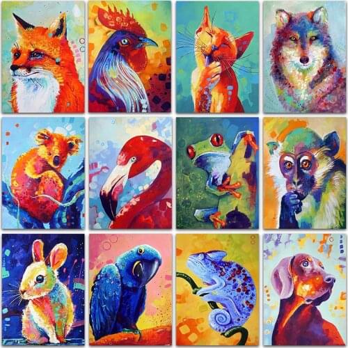 5D DIY Diamond Painting animal rabbit dog fox Wolf Koala Full Square&Round embroidery mosaic Cross stitch paint home decor Sale