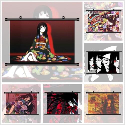 WTQ Hell Girl Jigoku Shoujo Enma Ai Anime Manga Canvas Painting Anime Posters Wall Decor Posters Wall Art Picture Home Decor