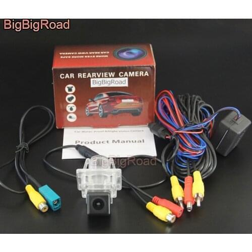 BigBigRoad For Mercedes Benz E Class W212 2010~2015 RCA Interface For Original Screen Compatible backup Camera